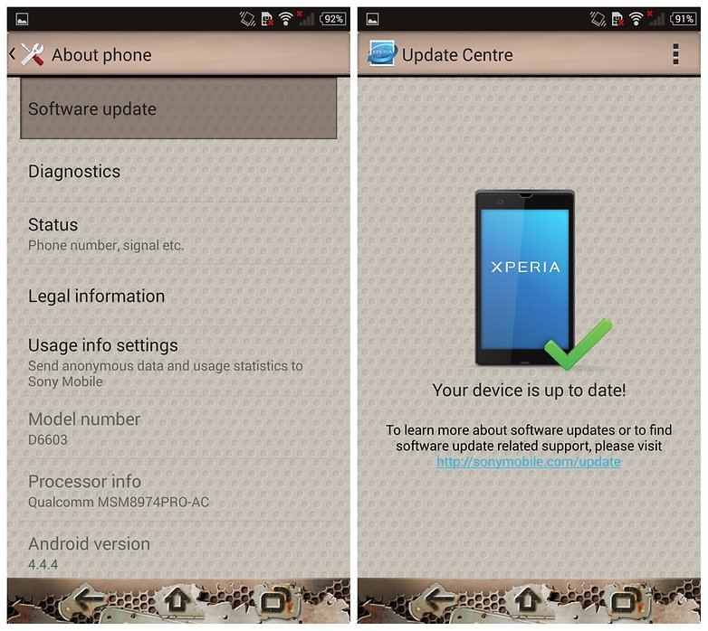 sony xperia update software download